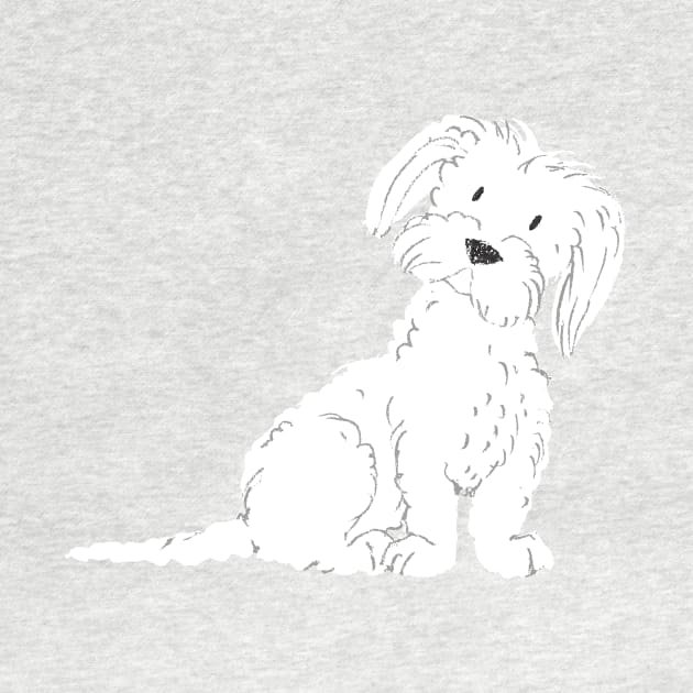 Maltese Dog Illustration by JunkyDotCom